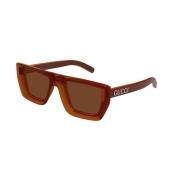 Gucci Brun Brun Solglasögon Gg1723S Stil Brown, Unisex