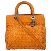 Dior Vintage Pre-owned Laeder totevskor Orange, Dam