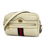 Gucci Vintage Pre-owned Laeder axelremsvskor Beige, Dam