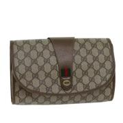 Gucci Vintage Pre-owned Laeder kuvertvskor Beige, Dam