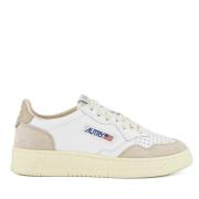 Autry Medalist Low Vit Beige Sneakers White, Dam