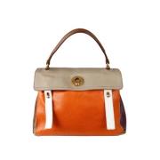 Yves Saint Laurent Vintage Pre-owned Laeder handvskor Orange, Dam