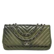 Chanel Vintage Pre-owned Laeder chanel-vskor Green, Dam