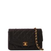 Chanel Vintage Pre-owned Tyg chanel-vskor Black, Dam