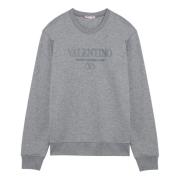 Valentino Garavani Crewneck Sweatshirt Gray, Herr