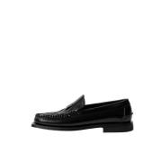 Hereu Läder Moccasin Sko Black, Dam