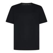 Brioni Svart Bomull Crewneck T-shirt Black, Herr