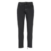 Don The Fuller Svarta Bomullsjeans med Broderi Black, Herr