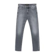 Incotex Slim Fit Stretch Jeans Blue Division Gray, Herr