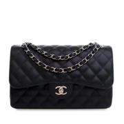 Chanel Vintage Pre-owned Laeder axelremsvskor Black, Dam