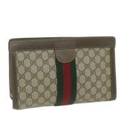 Gucci Vintage Pre-owned Canvas kuvertvskor Beige, Dam