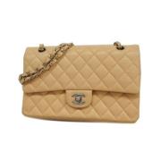 Chanel Vintage Pre-owned Laeder chanel-vskor Beige, Dam