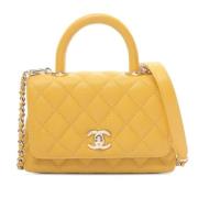 Chanel Vintage Pre-owned Laeder chanel-vskor Yellow, Dam