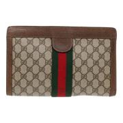 Gucci Vintage Pre-owned Canvas gucci-vskor Beige, Dam