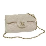 Chanel Vintage Pre-owned Laeder chanel-vskor Beige, Dam