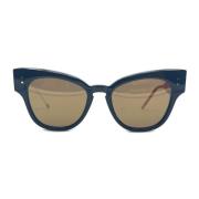 Thom Browne Cat-eye solglasögon i marin/röd/vit Blue, Dam