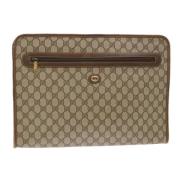 Gucci Vintage Pre-owned Canvas kuvertvskor Beige, Dam