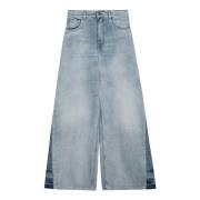 Chloé Flared Jeans Blue, Dam