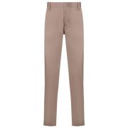 Emporio Armani Slim-cut Dove Grey Tailored Trousers Gray, Herr