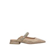 Alma EN Pena Rhinestone mule Brown, Dam