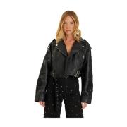 Alma EN Pena Bikerjacka med strass Black, Dam