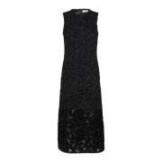 InWear Elegant Svart Klänning med Broderade Detaljer Black, Dam