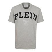 Philipp Plein College Rund Hals T-shirt Gray, Herr