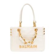 Balmain Väska 1945 Liten typshoppare Beige, Dam