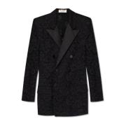 Saint Laurent Lace Blazer Black, Dam