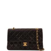 Chanel Vintage Pre-owned Tyg chanel-vskor Black, Dam