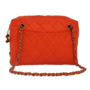 Chanel Vintage Pre-owned Nylon chanel-vskor Orange, Dam