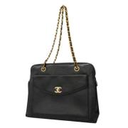 Chanel Vintage Pre-owned Laeder axelremsvskor Black, Dam