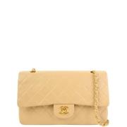 Chanel Vintage Pre-owned Laeder chanel-vskor Beige, Dam