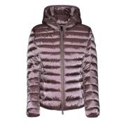 Save The Duck Hooded Puffer Coat Pink, Dam