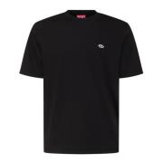 Diesel Svart T-Adjust-Doval-PJ Jersey T-shirt Black, Herr