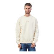 Disclaimer Vit Crewneck Långärmad Sweatshirt White, Herr