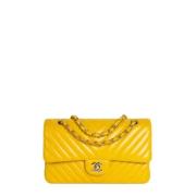 Chanel Vintage Pre-owned Laeder chanel-vskor Yellow, Dam