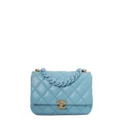 Chanel Vintage Pre-owned Laeder chanel-vskor Blue, Dam