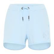 Carlo Colucci De Amicis Broderade Sweatshorts Blue, Dam