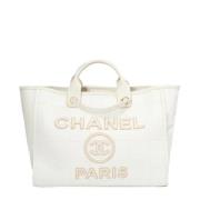 Chanel Vintage Pre-owned Bomull chanel-vskor White, Dam