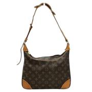 Louis Vuitton Vintage Pre-owned Canvas axelremsvskor Brown, Dam