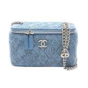 Chanel Vintage Pre-owned Denim chanel-vskor Blue, Dam