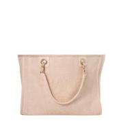 Chanel Vintage Pre-owned Canvas chanel-vskor Pink, Dam