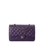 Chanel Vintage Pre-owned Laeder chanel-vskor Purple, Dam