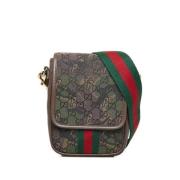 Gucci Vintage Pre-owned Canvas gucci-vskor Brown, Dam