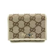 Gucci Vintage Pre-owned Laeder plnbcker Beige, Dam