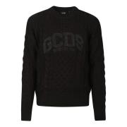 Gcds Flätor Lounge Logo Sweater Black, Herr