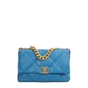 Chanel Vintage Pre-owned Laeder chanel-vskor Blue, Dam