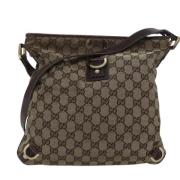 Gucci Vintage Pre-owned Canvas gucci-vskor Beige, Dam