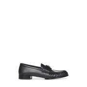 Givenchy Svarta läder Slip-on skor med 4G detalj Black, Dam